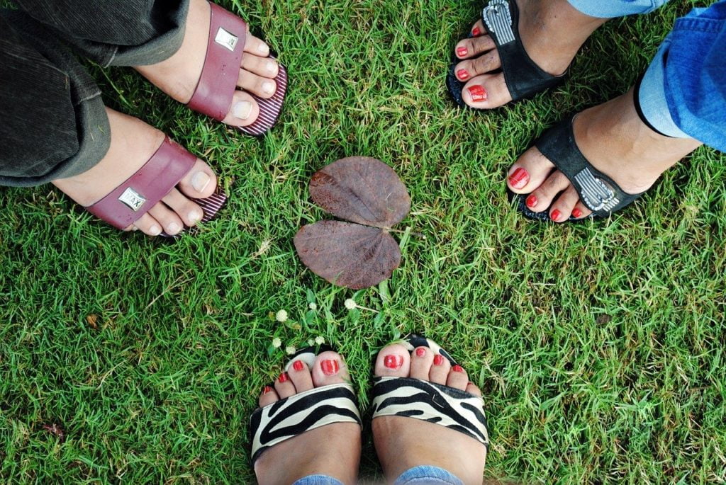 foots, group, footwear