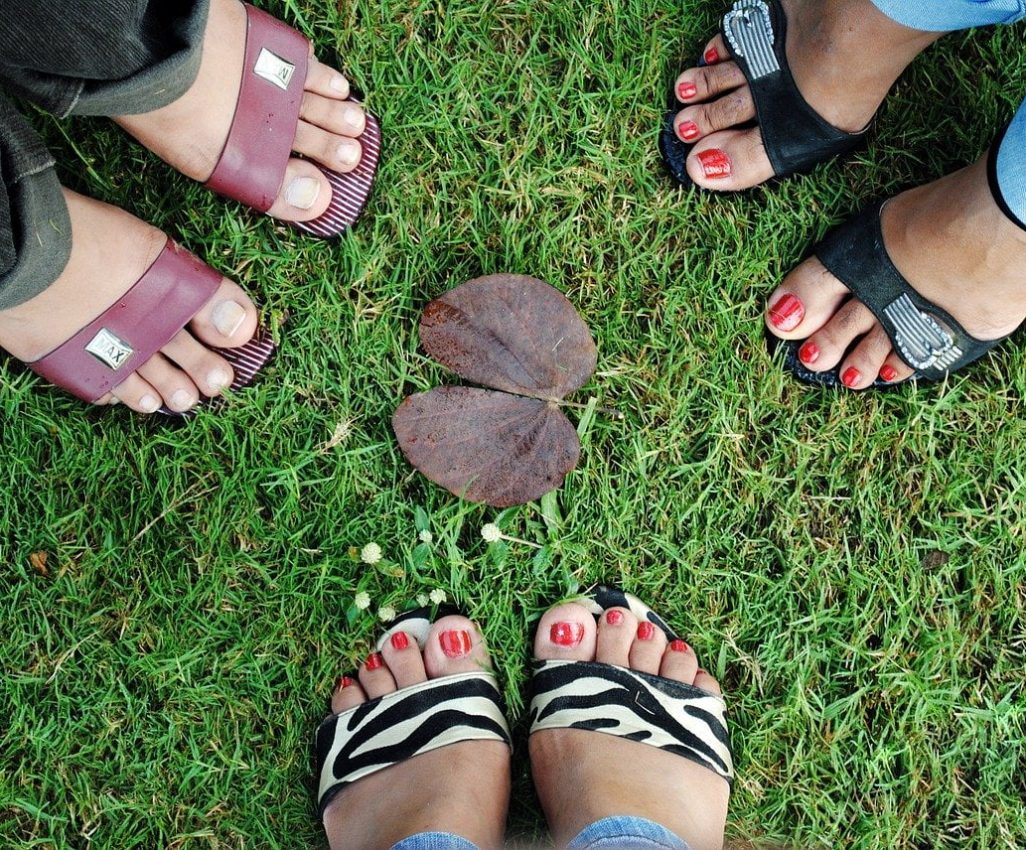 foots, group, footwear